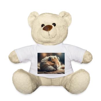 Niedliche Tiere im Winterschlaf – Hamster - Teddy - Weiß - Vorne
