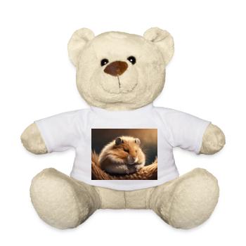 Niedliche Tiere im Winterschlaf – Hamster - Teddy - Weiß - Vorne