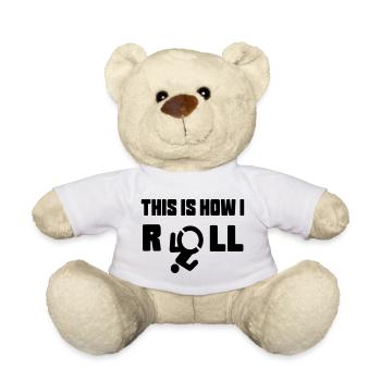 So rolle ich meinen Rollstuhl * - Teddy - Weiß - Vorne