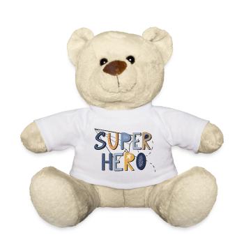 Super Hero – Starkes Design 🦸‍♂️⭐ - Teddy - Weiß - Vorne