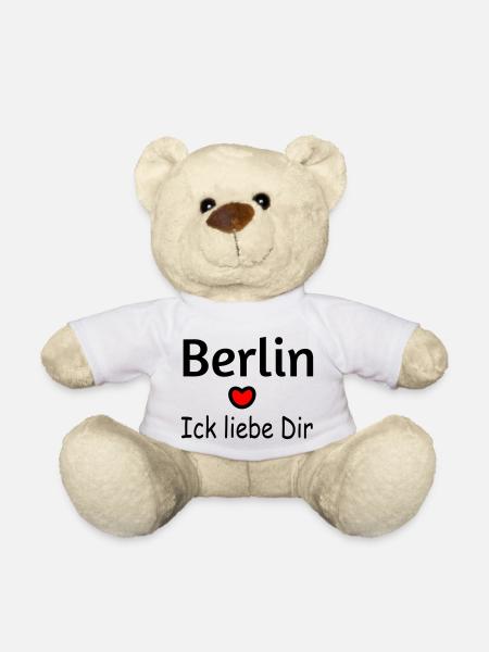 Berlin Ich liebe Dir - Teddy - Weiß