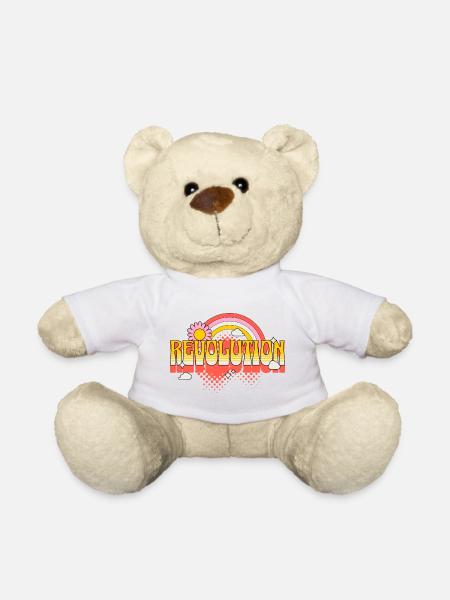 Revolution Widerstand Freiheit Gerechtigkeit Bunt - Teddy - Weiß