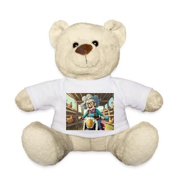 comptines allemandes illustrées bande dessinée grand-mère - Nounours - blanc - Devant