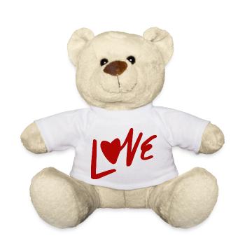 Liebe - Teddy - Weiß - Vorne