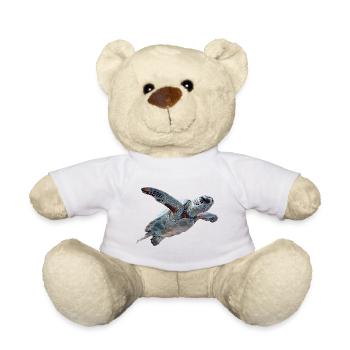 Geometrische Schildkröte Muster - Teddy - Weiß - Vorne