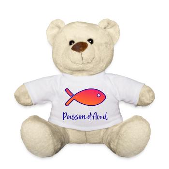 APRIL FOOL - Teddy Bear - white - Front