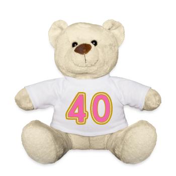 40. 40 JAHRE. 40-JÄHRIGES JUBILÄUM - Teddy - Weiß - Vorne