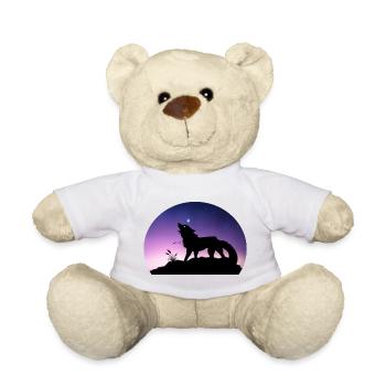 Voyage d'un Loup Stellaire - Silouhette Nocturne - Nounours - blanc - Devant