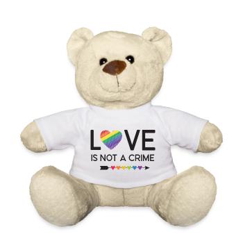 LGBT Pride Month - Liebe ist kein Verbrechen - Teddy - Weiß - Vorne