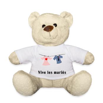 MARIEE. FUTURE MARIEE. EVJF. TEAM. TEAM MARIEE - Nounours - blanc - Devant