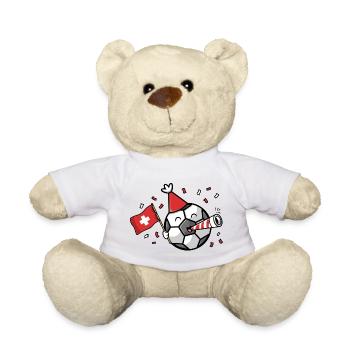 Fan de football Suisse - Nounours - blanc - Devant