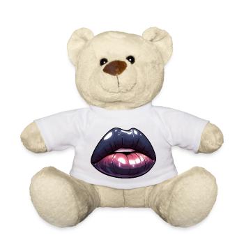 Schwarze Lippen - Dark Mystery - Teddy - Weiß - Vorne