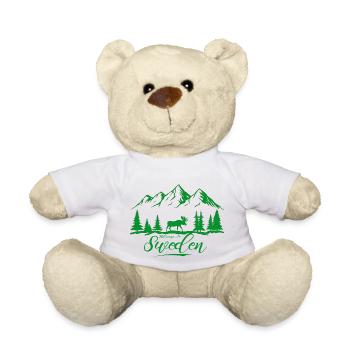 Suède Suède Viking Nordique Scandinavie Solstice d’été - Nounours - blanc - Devant