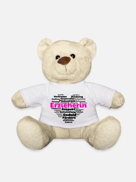 Erzieherin Bildung Erziehung Betreuung - Teddy - Weiß