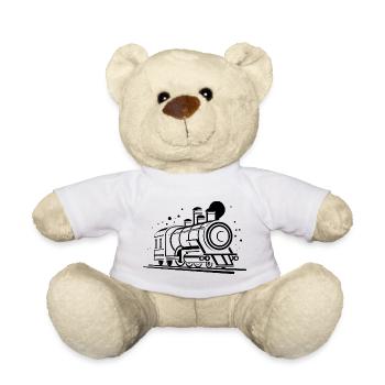 Locomotive Graphics - Teddy Bear - white - Front
