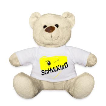 Bääm Schulkind 2025 Relaxed Fit Unisex Organic - Teddy - Weiß - Vorne
