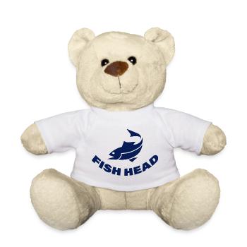 FISH HEAD - Teddy Bear - white - Front