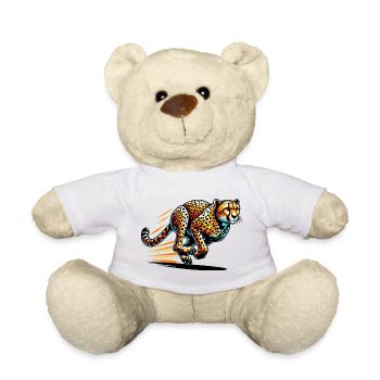 Cheetah - Teddy Bear - white - Front