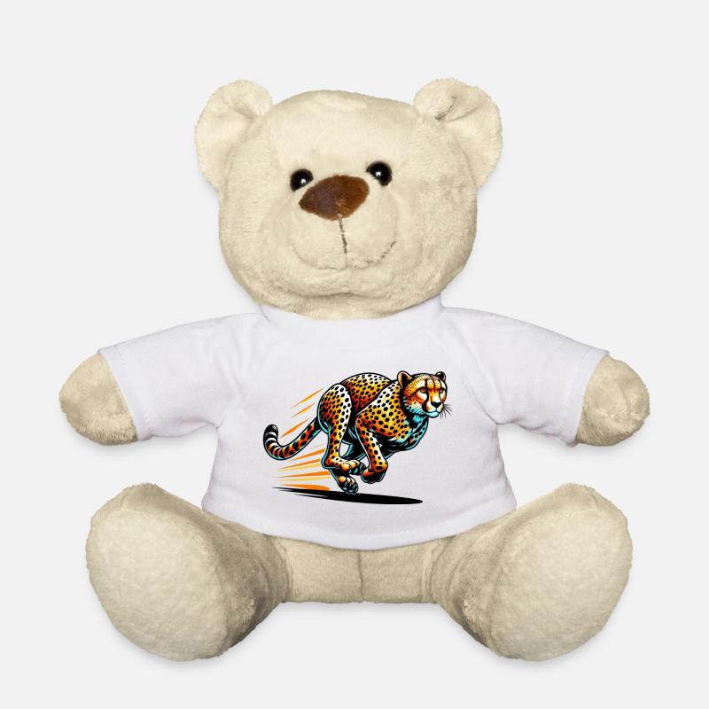 Cheetah - Teddy Bear - white