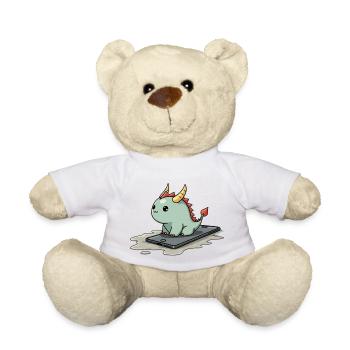 cute mythical creature on an iphone - Teddy - Weiß - Vorne