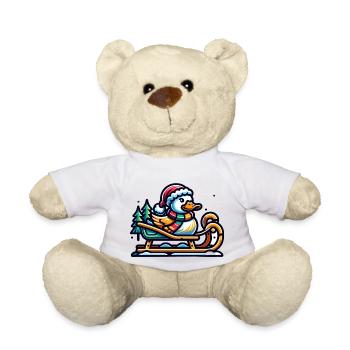 Sweet Duck Christmas - Teddy Bear - white - Front