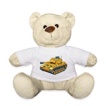 Pommes Panzer | Fries Tank - Teddy - Weiß - Vorne