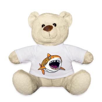 requin de dessin animé ludique - Nounours - blanc - Devant