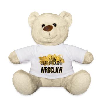 Wroclaw Wroclaw Pologne Ville Skyline Home Or - Nounours - blanc - Devant