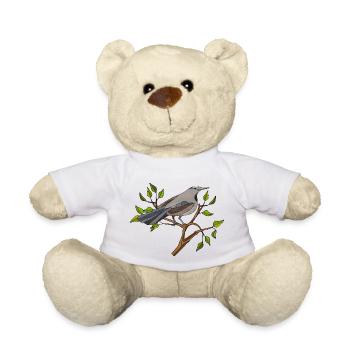 Bunter Vogel - Teddy - Weiß - Vorne