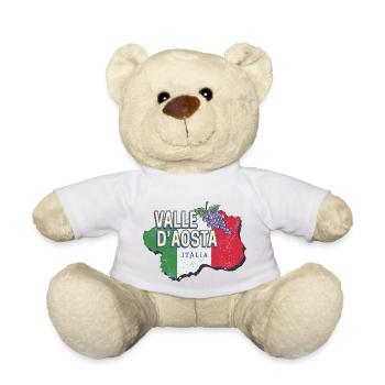 Vallée d’Aoste, Italie, Région Rétro, Carte, Souvenir - Nounours - blanc - Devant