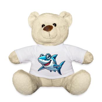 Requin Requin Bande dessinée - Nounours - blanc - Devant