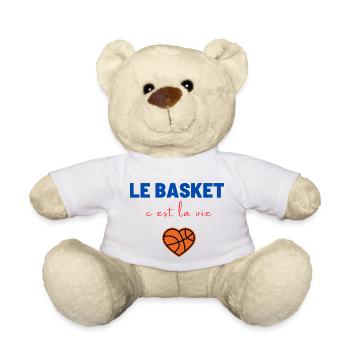 basketball is life,Basketball,Basketball,Sport - Teddy Bear - white - Front