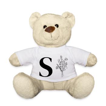 Minimalist flowers - Teddy Bear - white - Front