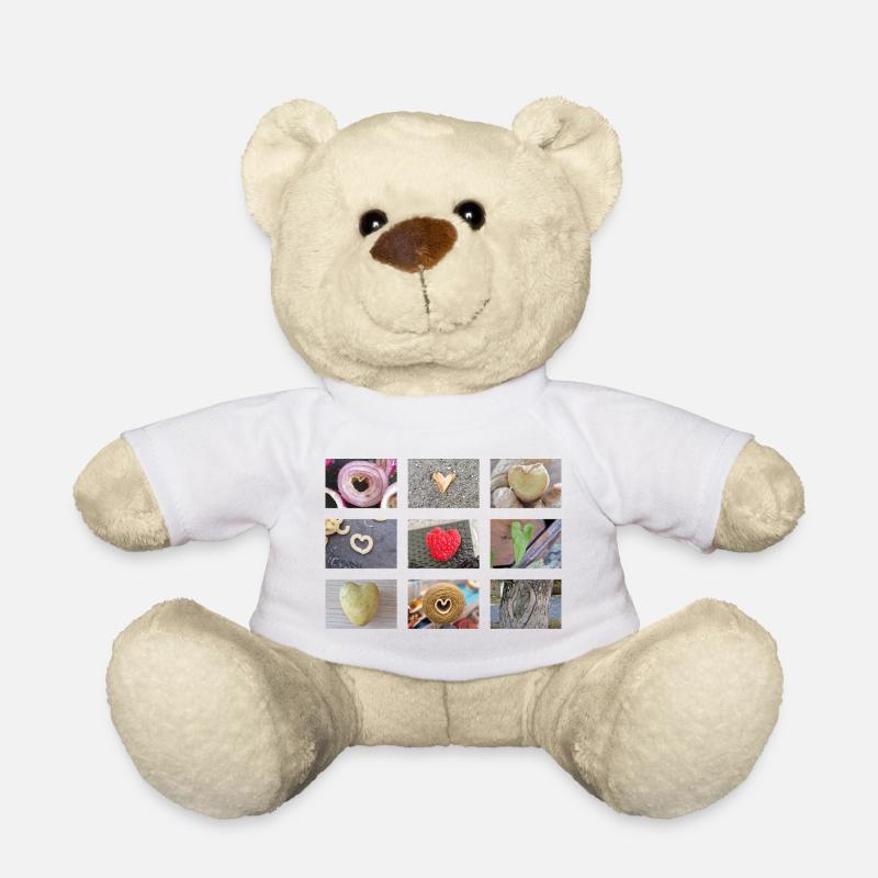 Love ist everywhere. - Teddy - Weiß