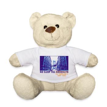 No Sleep Till Brooklyn – Eltern Meme Design - Teddy - Weiß - Vorne