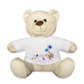 Lion – Signes et fleurs magiques du zodiaque - Nounours - blanc - Devant