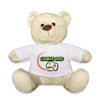 Gamer Dad - Teddy Bear - white - Front