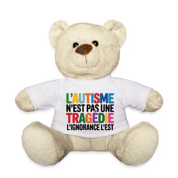 L'autisme N'est Pas Une Tragédie - Nounours - blanc - Devant
