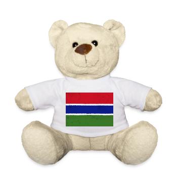 The Flag of The Gambia – A Symbol of Unity - Teddy Bear - white - Front