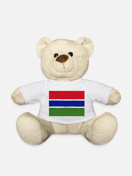 The Flag of The Gambia – A Symbol of Unity - Teddy Bear - white