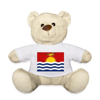 Drapeau de Kiribati - Nounours - blanc - Devant