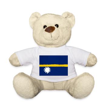 Flagge von Nauru - Teddy - Weiß - Vorne
