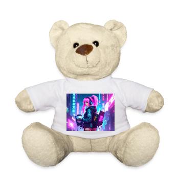 Cyber DJ Coder – Beats, Bytes & Blinks - Teddy - Weiß - Vorne