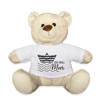 Maritime Lebensfreude Design - Teddy - Weiß - Vorne