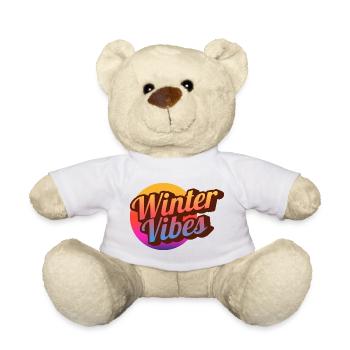 Winter Vibes Retro Gradient - Teddy Bear - white - Front