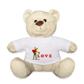 Liebe Samen mit bunten Samen - Teddy - Weiß - Vorne