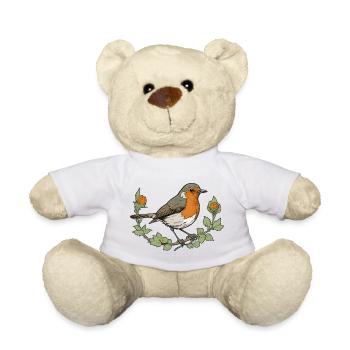 Robin - Teddy Bear - white - Front