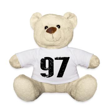 Maillot numéro 97 - Nounours - blanc - Devant