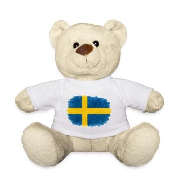 sweden-flag-blot - Teddy Bear - white - Front