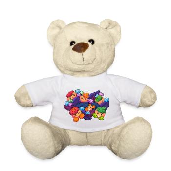 Verträumte Knubbel in Herbstlaub - Teddy - Weiß - Vorne